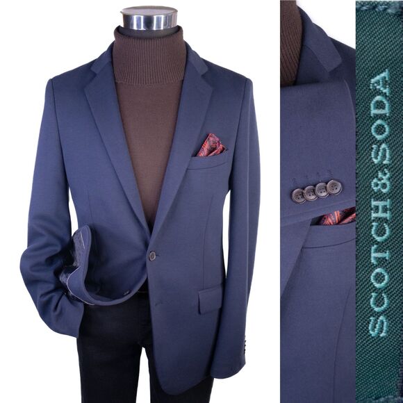 SCOTCH & SODA Mens Blazer Sport Coat Casual Jacket Size L ( 40 ) Poly Blend